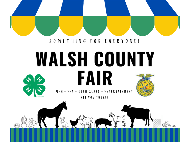 Logo for 2024 Walsh County Fair