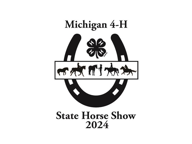 Logo for 2024 Michigan 4-H State Horse Show