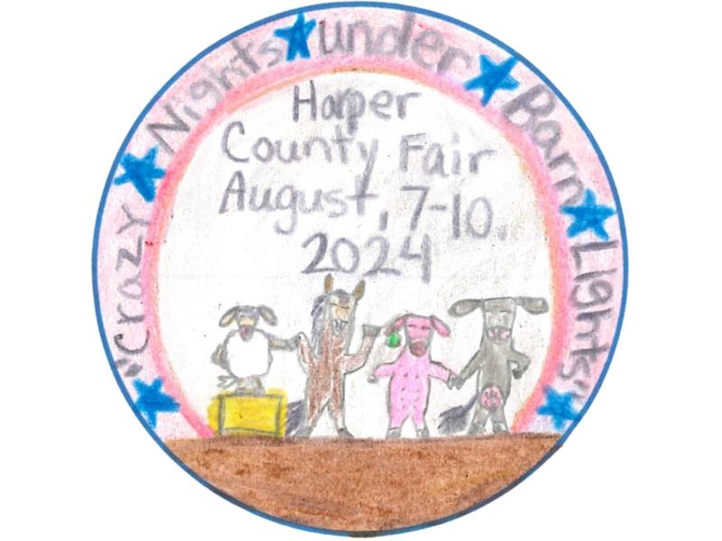 Logo for 2024 Harper County Fair